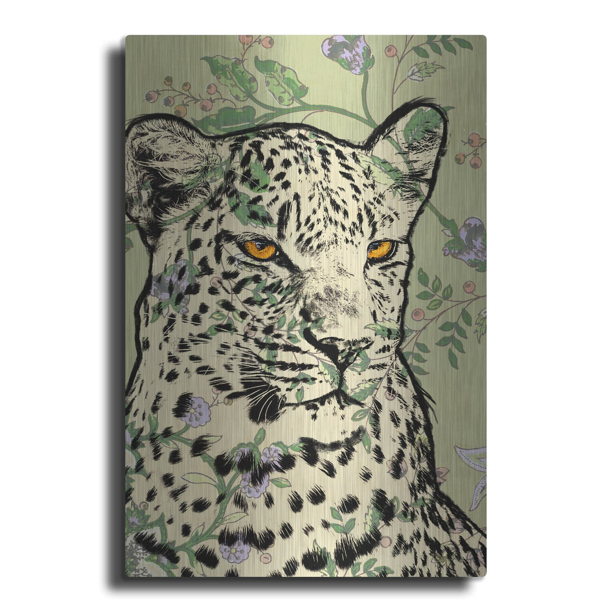 'Wallpaper Jaguar' by Dean Russo – Metal Wall Art
