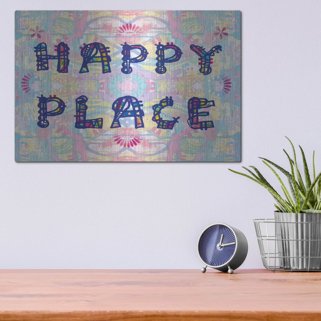 'Happy Place' by Dean Russo – Metal Wall Art, 16x12 room view