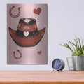 'Cowgirl Hat' by Dean Russo – Metal Wall Art, 12x16 room view
