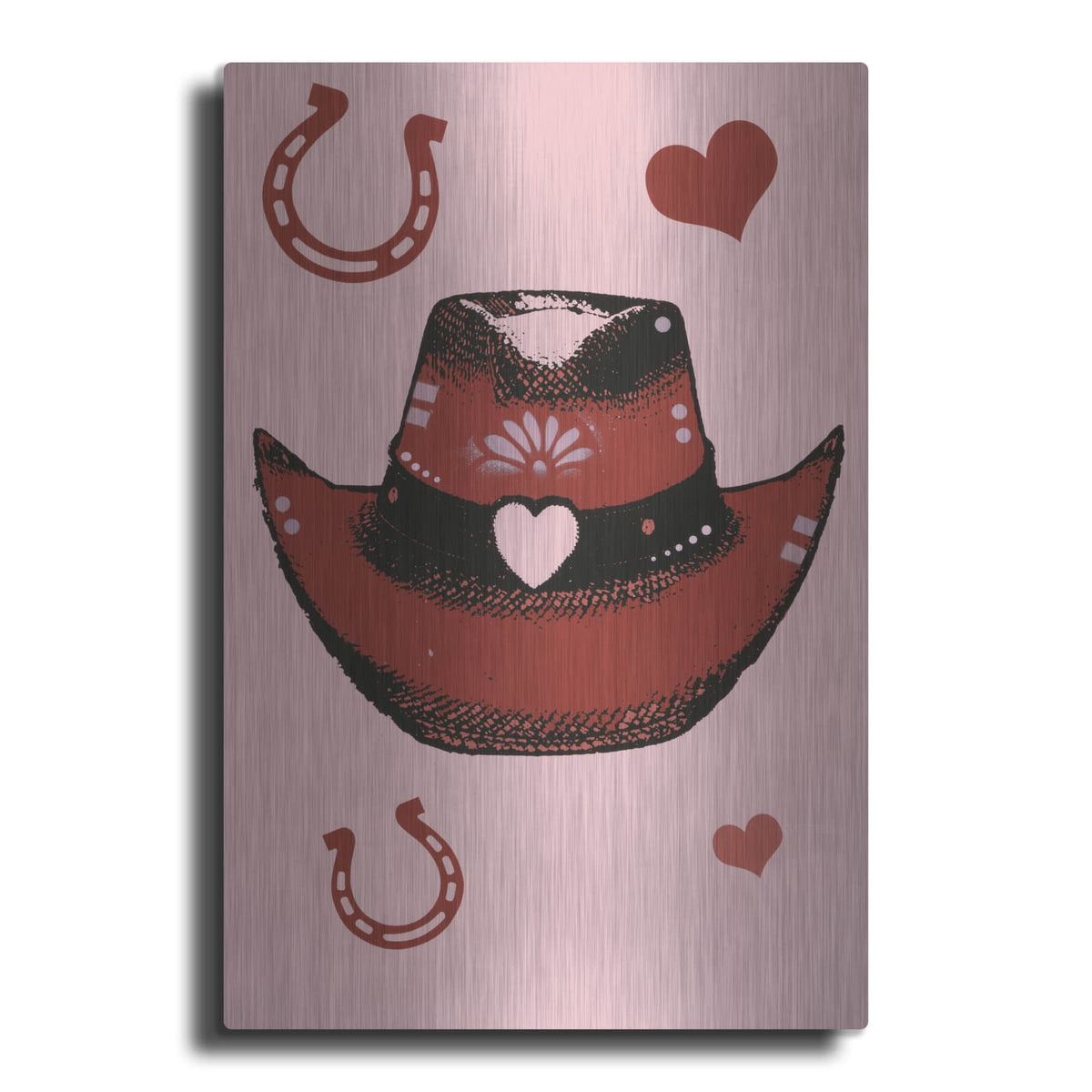 'Cowgirl Hat' by Dean Russo – Metal Wall Art