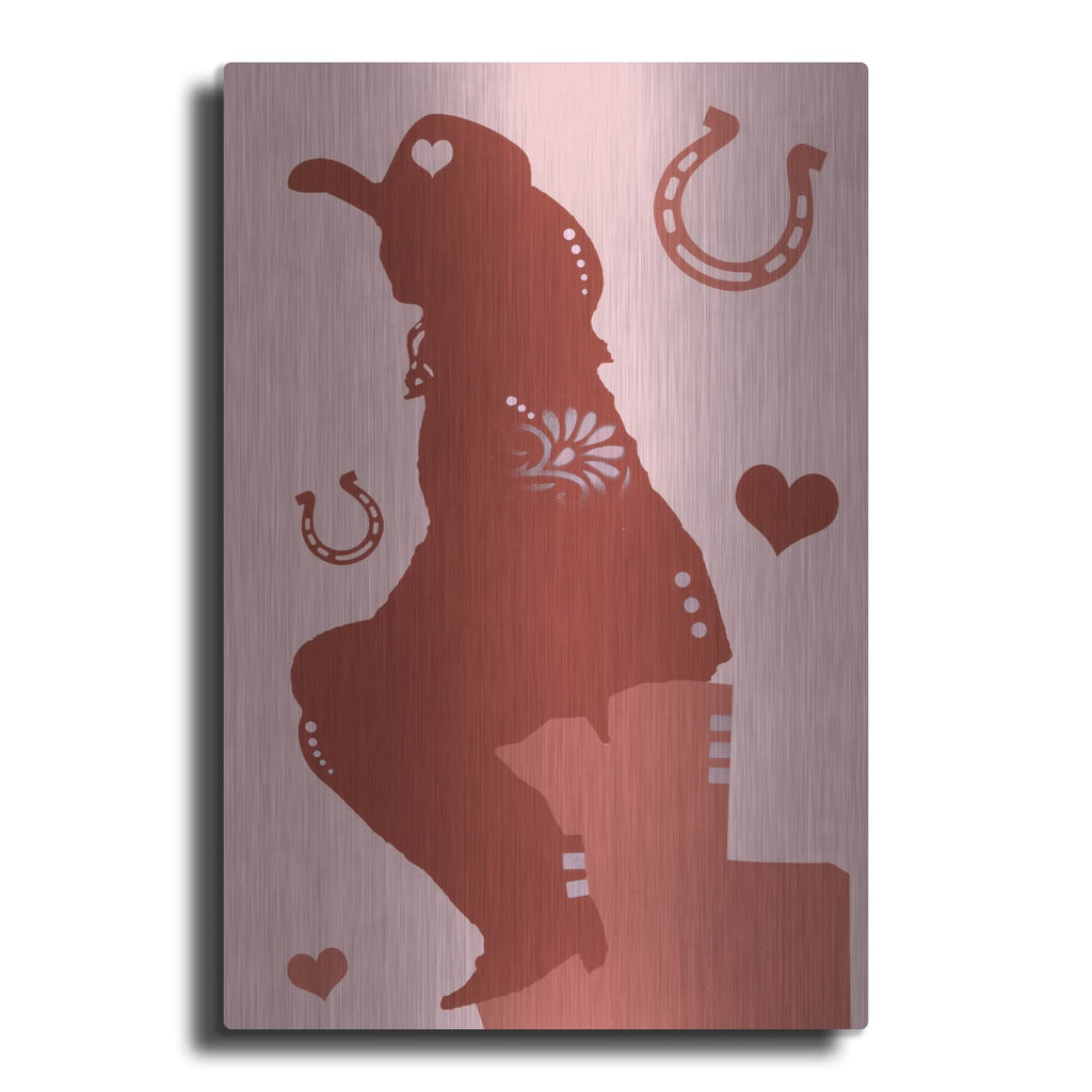 'Cowgirl Seated' by Dean Russo – Metal Wall Art