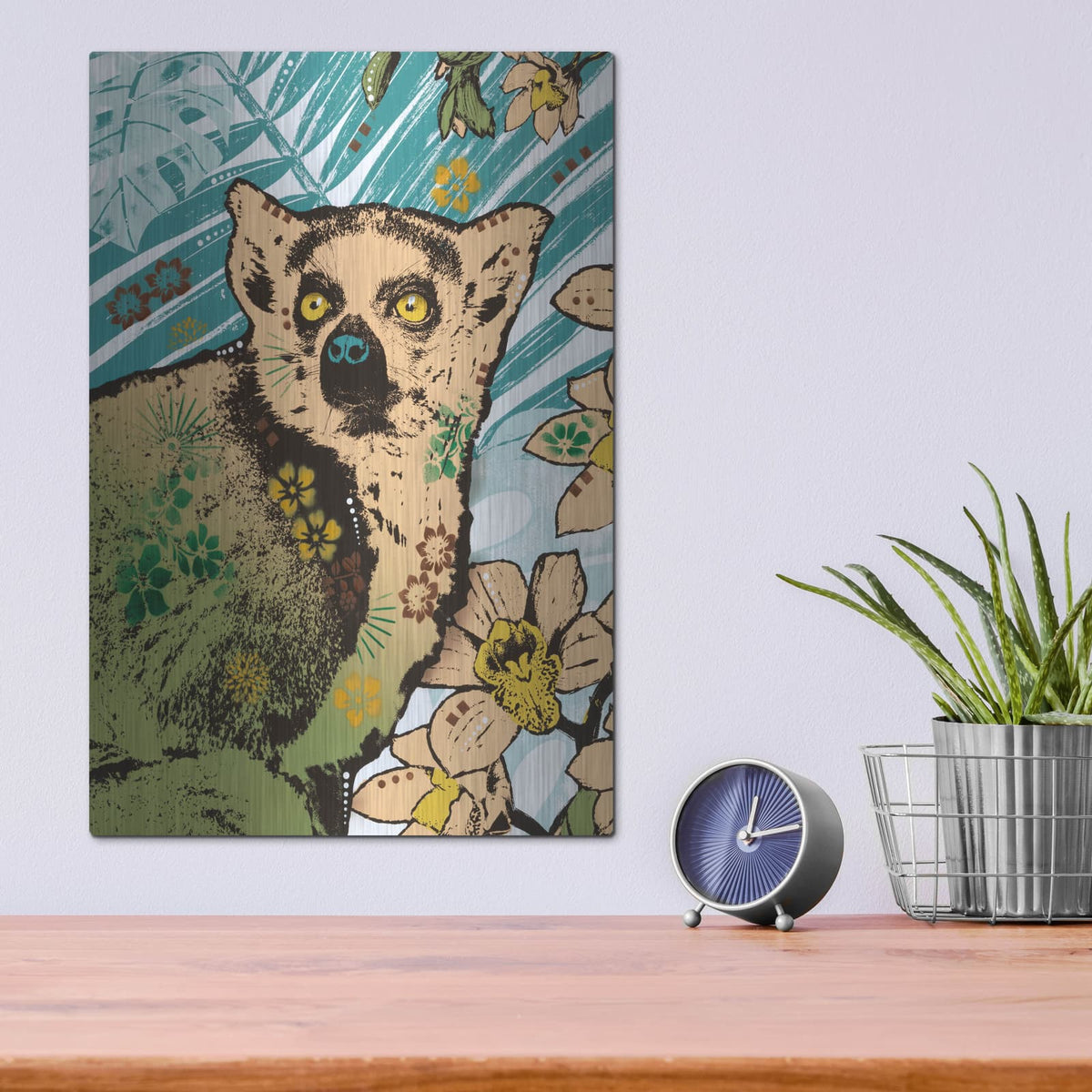 'Tropic Friends 3' by Dean Russo – Metal Wall Art, 12x16 room view