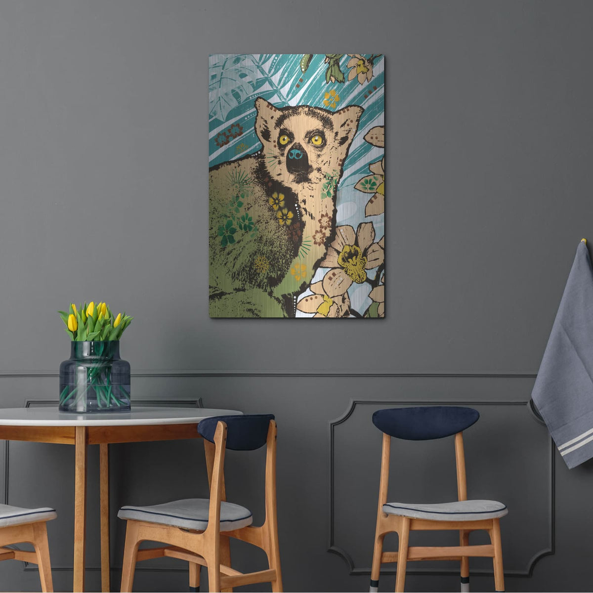 'Tropic Friends 3' by Dean Russo – Metal Wall Art, 24x36 room view