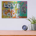 'Love Is Love' by Dean Russo – Metal Wall Art, 16x12 room view