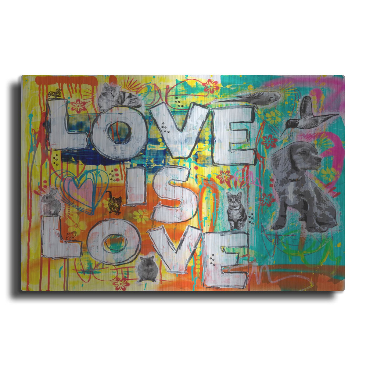 'Love Is Love' by Dean Russo – Metal Wall Art