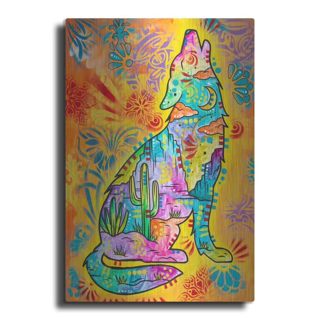 'Coyote Howl' by Dean Russo – Metal Wall Art