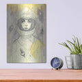 'Space Queen Gold' by Craig Snodgrass – Metal Wall Art, 12x16 room view