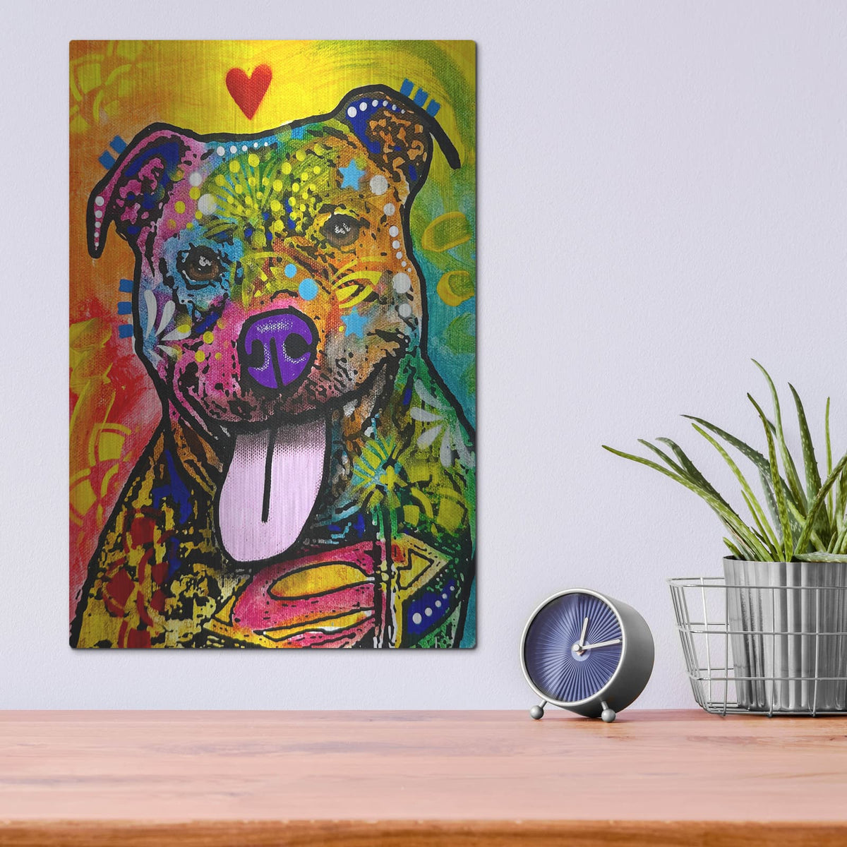 'Smiling' by Dean Russo – Metal Wall Art, 12x16 room view