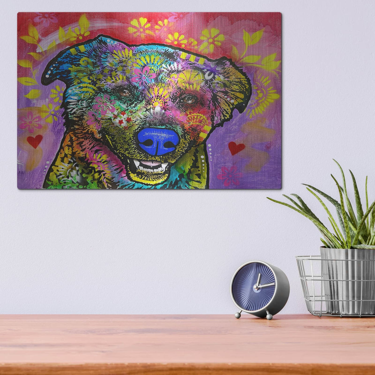 'Disco' by Dean Russo – Metal Wall Art, 16x12 room view