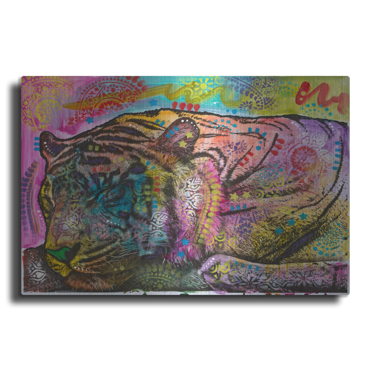 'Sleeping Tiger' by Dean Russo – Metal Wall Art