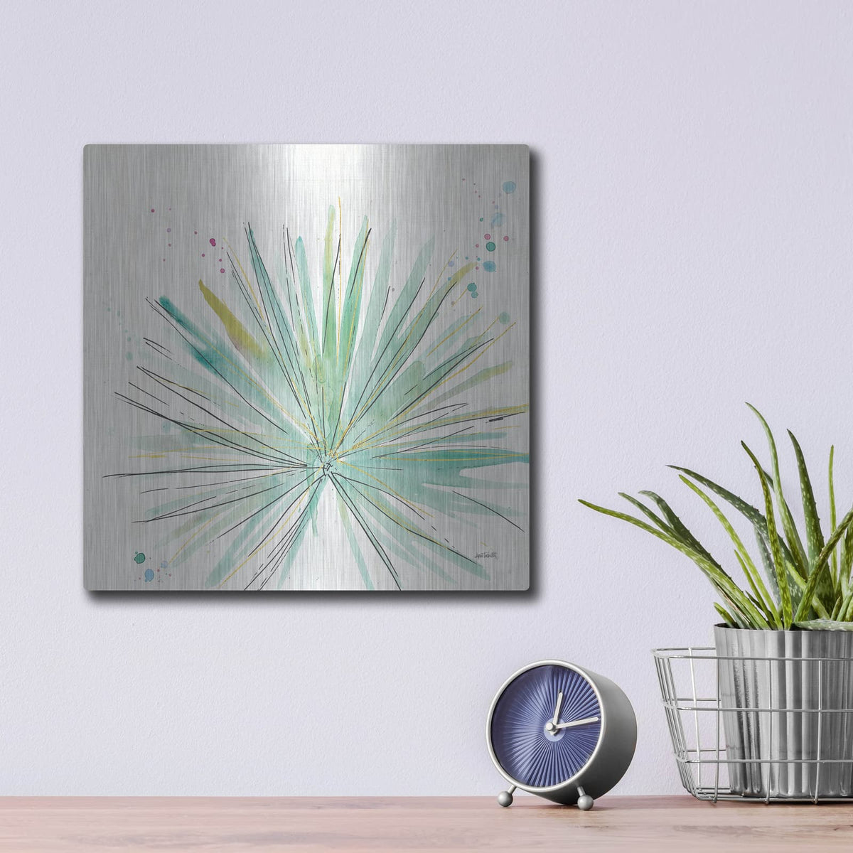 'Palm Passion V' by Anne Tavoletti – Metal Wall Art, 12x12 room view