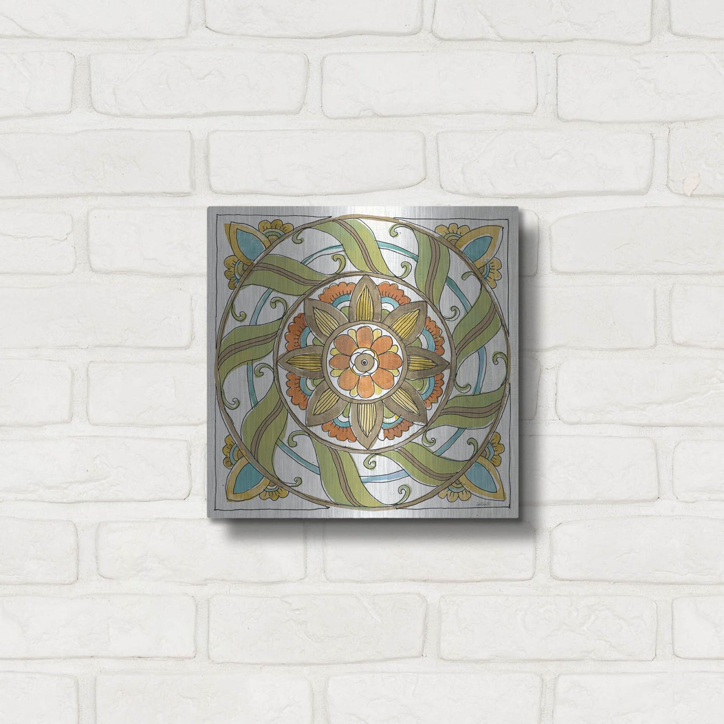 Luxe Metal Art 'Tuscan Elegance X' by Anne Tavoletti, Metal Wall Art,12x12