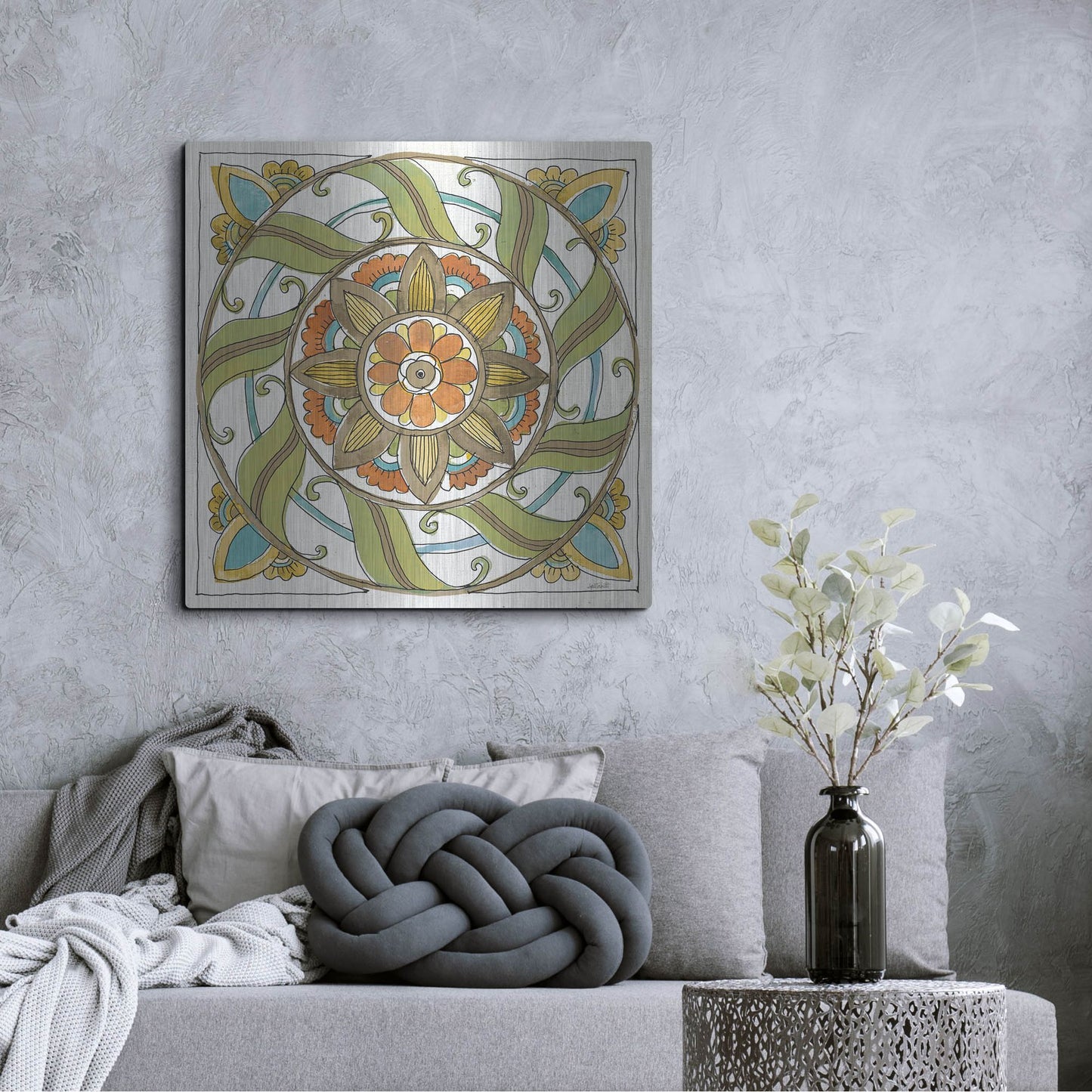 Luxe Metal Art 'Tuscan Elegance X' by Anne Tavoletti, Metal Wall Art,36x36