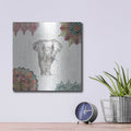 'Mandala Morning IV' by Anne Tavoletti – Metal Wall Art, 12x12 room view