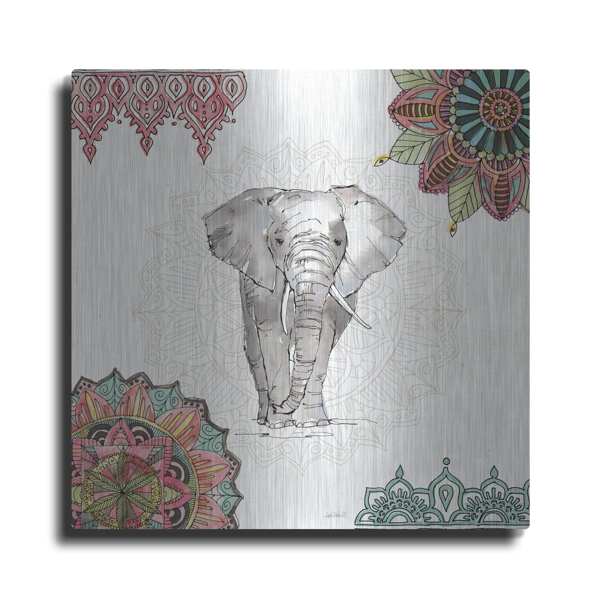 'Mandala Morning IV' by Anne Tavoletti – Metal Wall Art