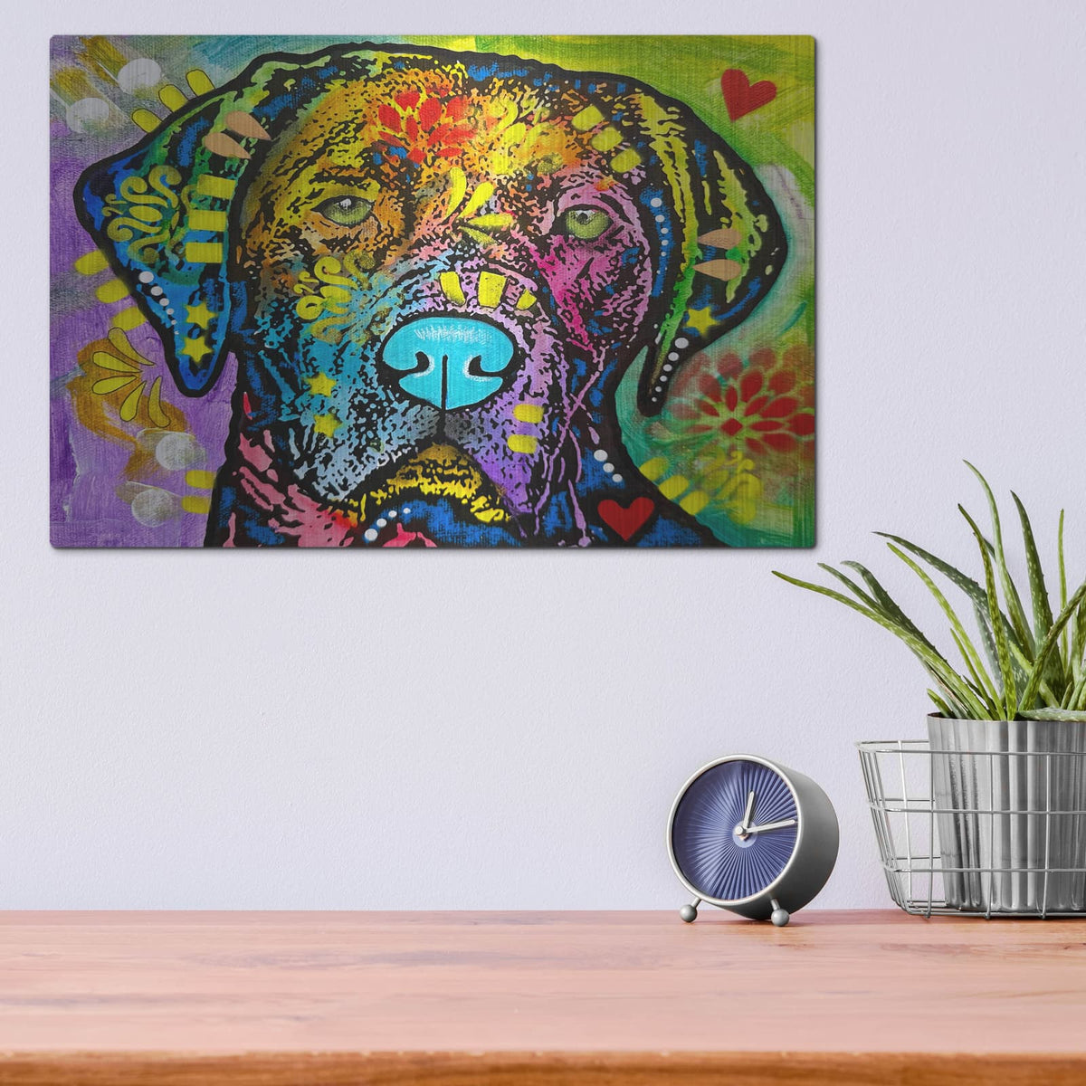 'What The Deuce' by Dean Russo – Metal Wall Art, 16x12 room view