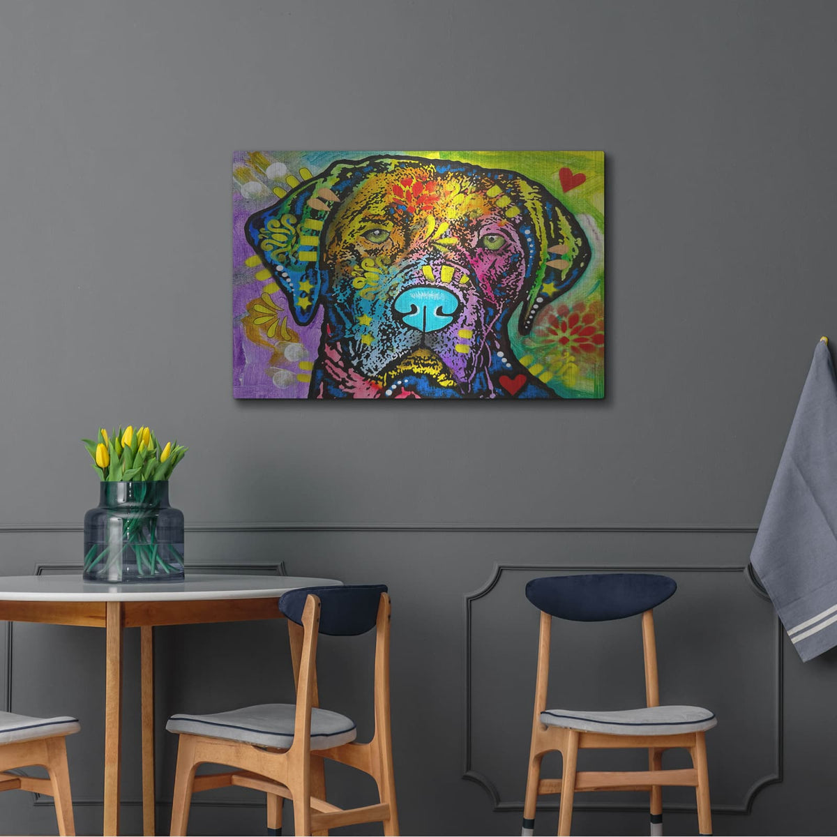 'What The Deuce' by Dean Russo – Metal Wall Art, 36x24 room view