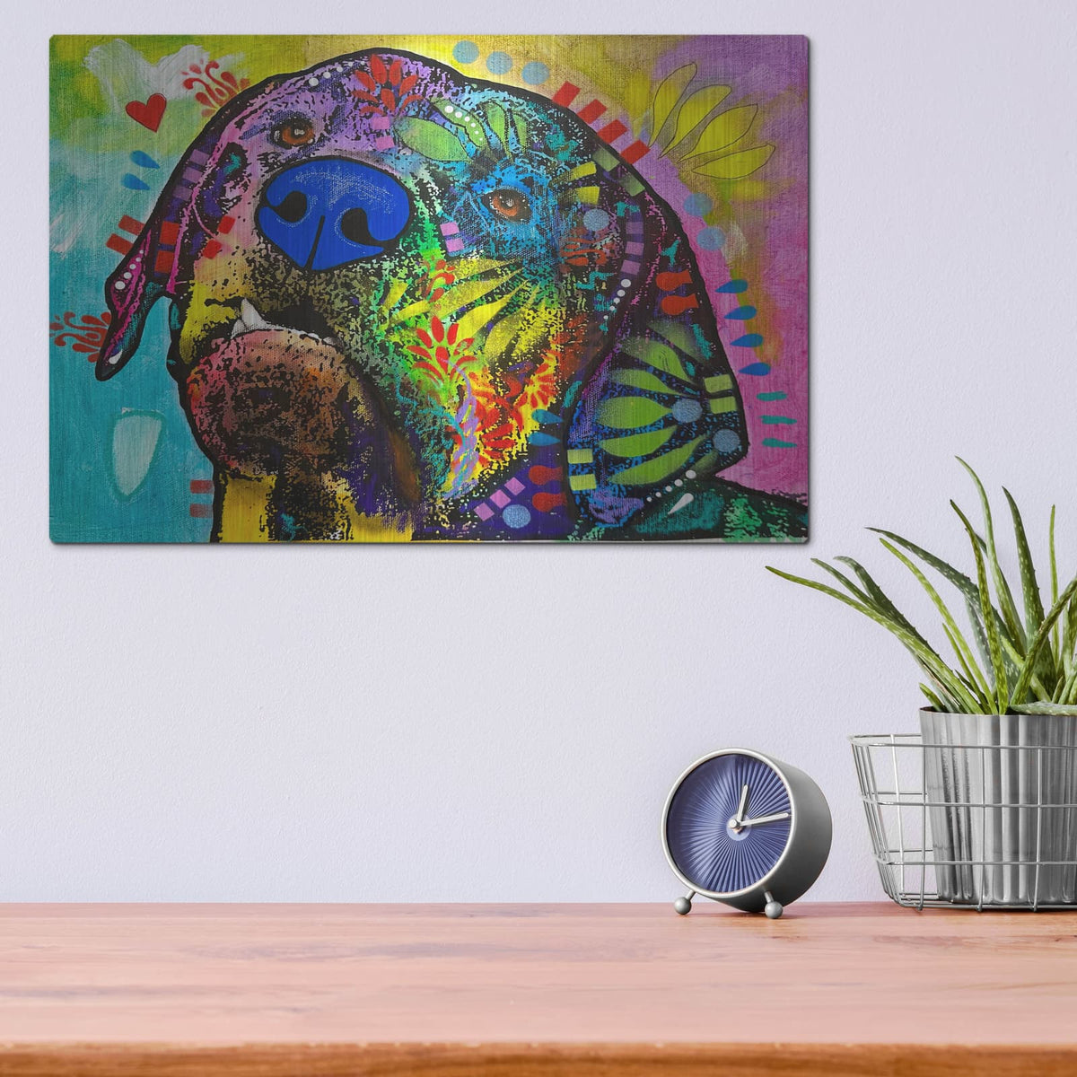 'Decadence' by Dean Russo – Metal Wall Art, 16x12 room view
