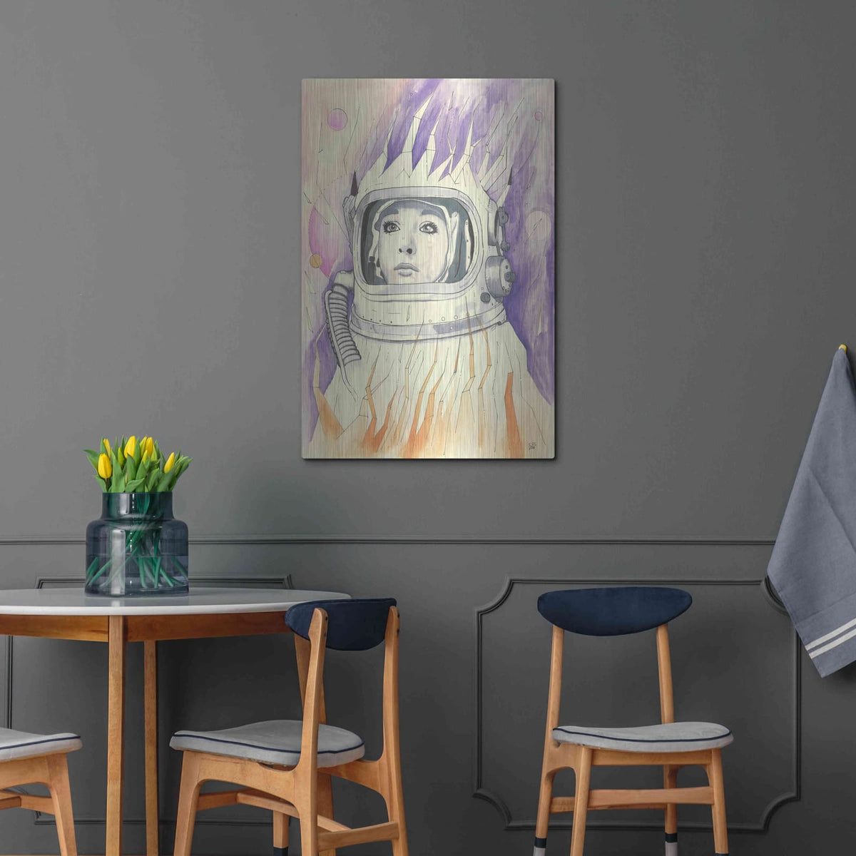 'Space Queen Reconstruct' by Craig Snodgrass – Metal Wall Art, 24x36 room view