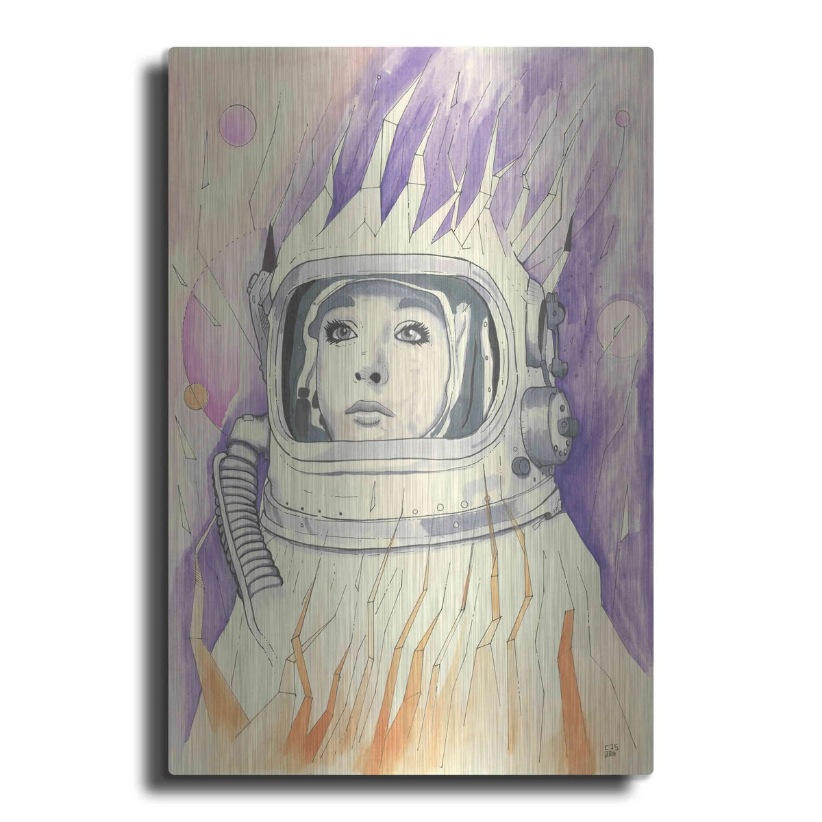 'Space Queen Reconstruct' by Craig Snodgrass – Metal Wall Art