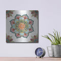 'Mandala Morning V' by Anne Tavoletti – Metal Wall Art, 12x12 room view