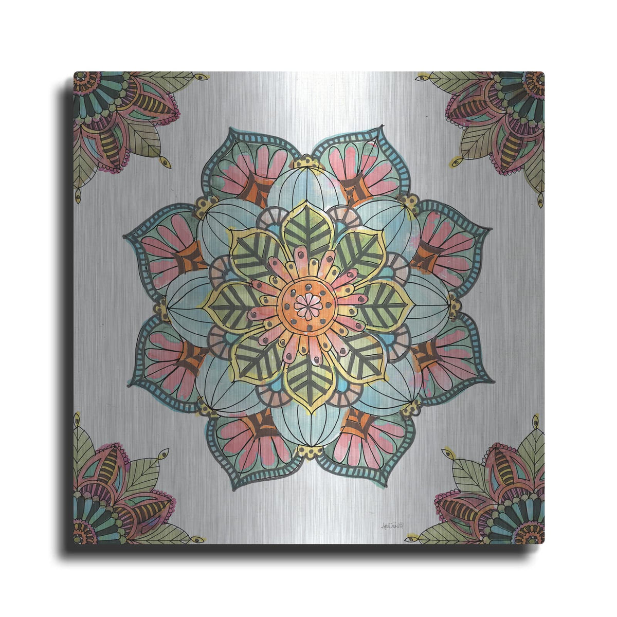 'Mandala Morning V' by Anne Tavoletti – Metal Wall Art