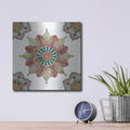 'Mandala Morning VI' by Anne Tavoletti – Metal Wall Art, 12x12 room view