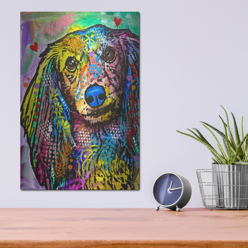 'Smol Fren Big Love' by Dean Russo – Metal Wall Art, 12x16 room view