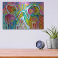 'Alien First Contact' by Dean Russo – Metal Wall Art, 16x12 room view