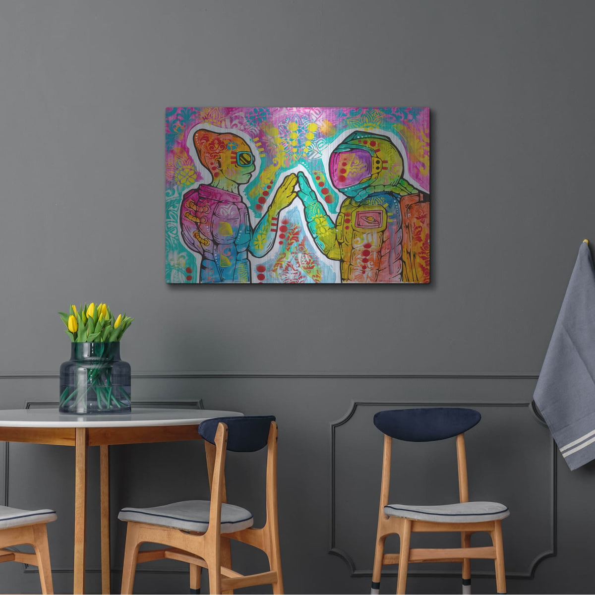 'Alien First Contact' by Dean Russo – Metal Wall Art, 36x24 room view