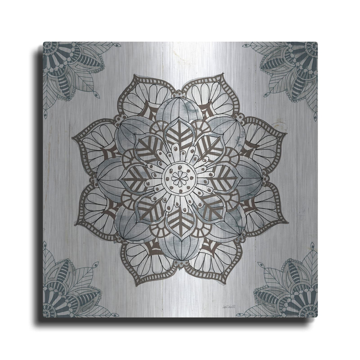 'Mandala Morning I' by Anne Tavoletti – Metal Wall Art