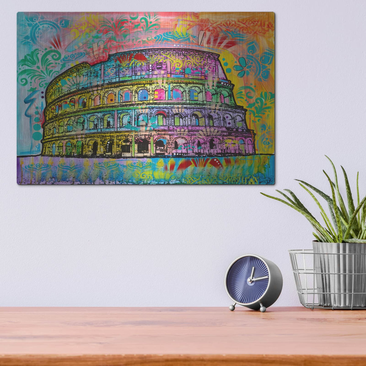 'Colosseum' by Dean Russo – Metal Wall Art, 16x12 room view
