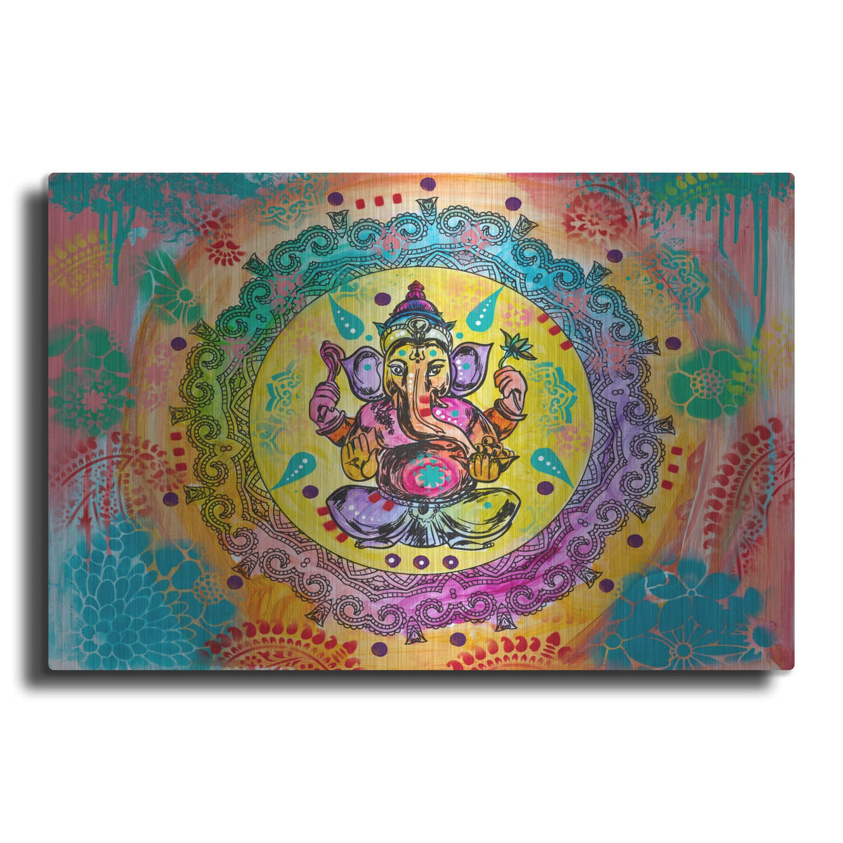 'Ganesh Seated' by Dean Russo – Metal Wall Art