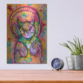 'Headphones Kitten' by Dean Russo – Metal Wall Art, 12x16 room view