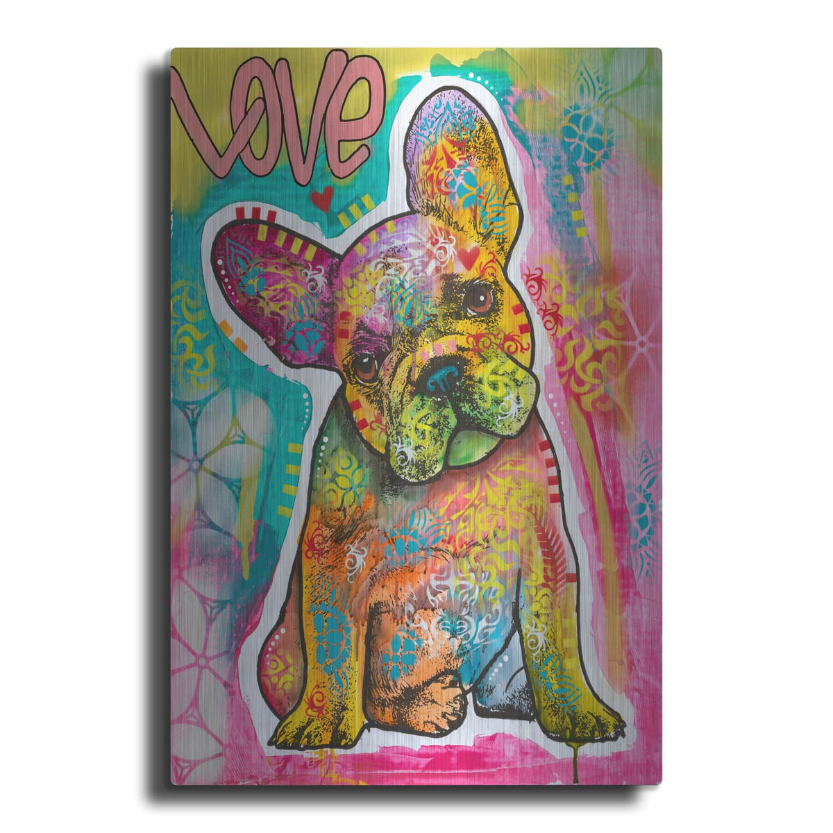 'Love Puppy - Ears' by Dean Russo – Metal Wall Art