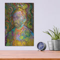 'Van Gogh Portrait' by Dean Russo – Metal Wall Art, 12x16 room view