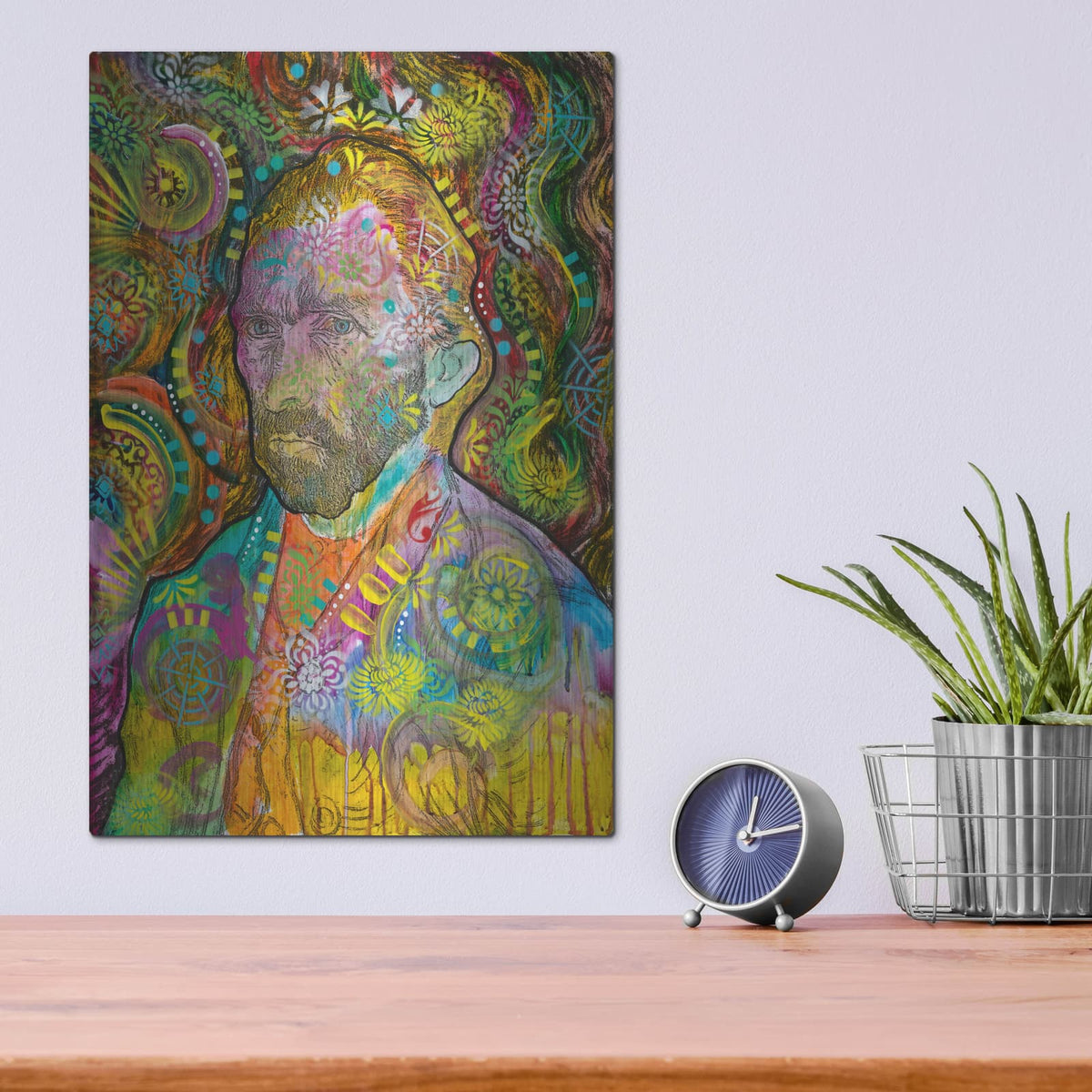 'Van Gogh Portrait' by Dean Russo – Metal Wall Art, 12x16 room view