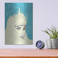 'Space Queen Ice' by Craig Snodgrass – Metal Wall Art, 12x16 room view