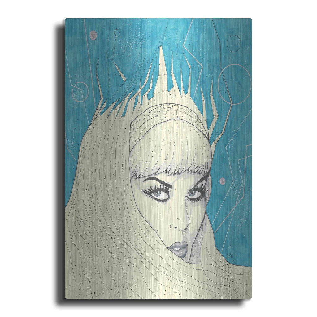 'Space Queen Ice' by Craig Snodgrass – Metal Wall Art