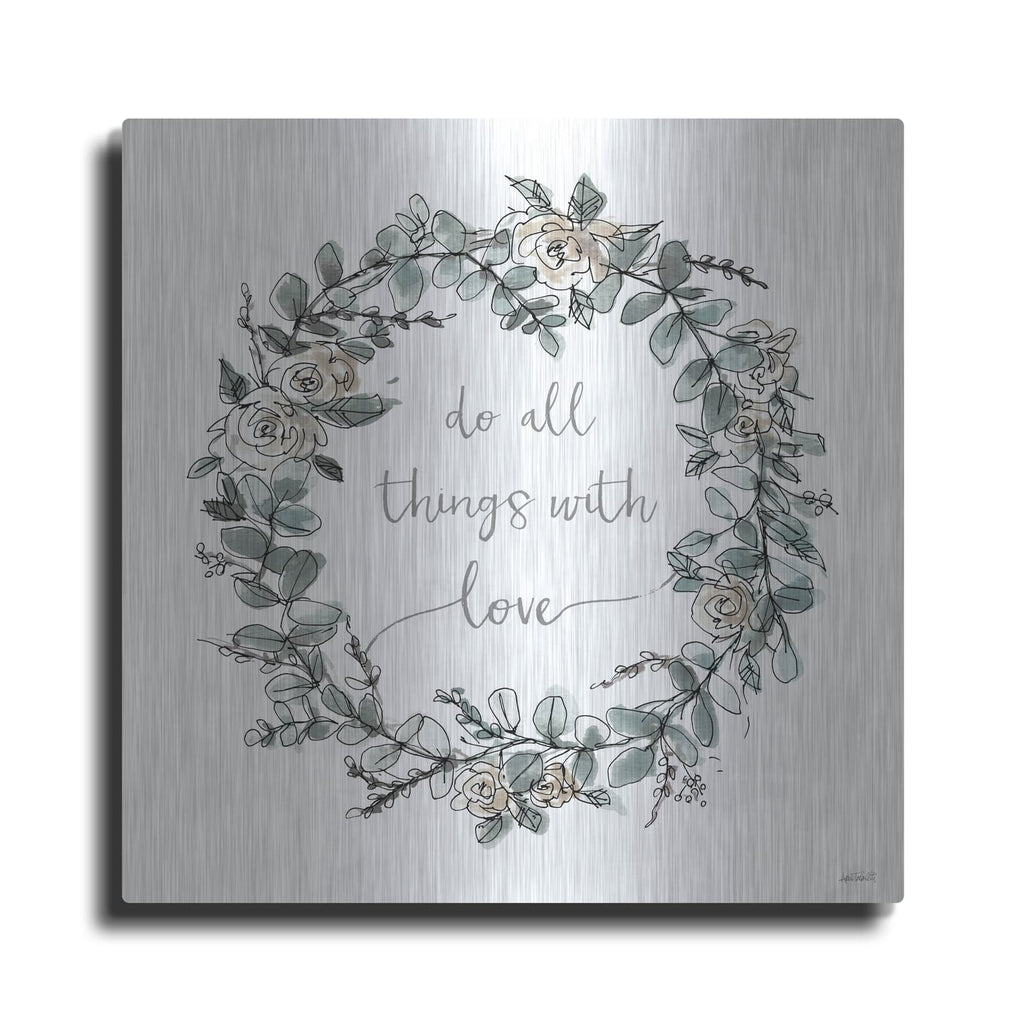 'Modern Farmhouse VI on White' by Anne Tavoletti – Metal Wall Art