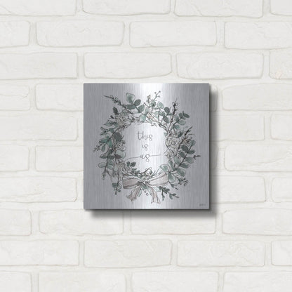 Luxe Metal Art 'Modern Farmhouse VII' by Anne Tavoletti, Metal Wall Art,12x12