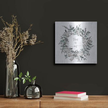 Luxe Metal Art 'Modern Farmhouse VII' by Anne Tavoletti, Metal Wall Art,12x12
