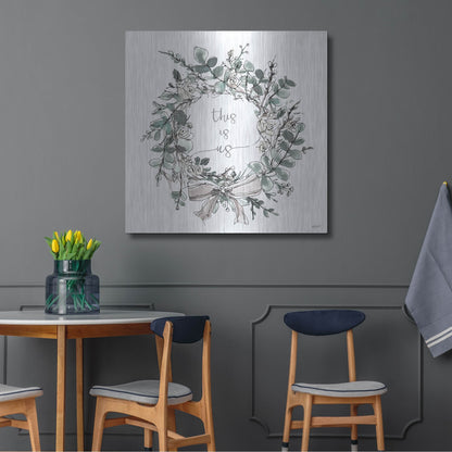 Luxe Metal Art 'Modern Farmhouse VII' by Anne Tavoletti, Metal Wall Art,36x36