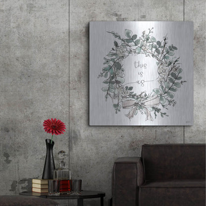 Luxe Metal Art 'Modern Farmhouse VII' by Anne Tavoletti, Metal Wall Art,36x36