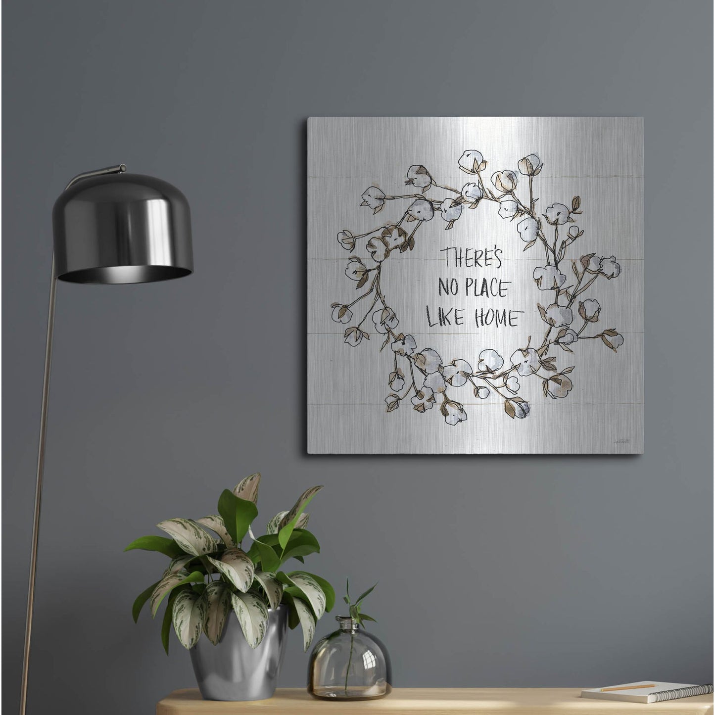 Luxe Metal Art 'Country Life VI' by Anne Tavoletti, Metal Wall Art,24x24