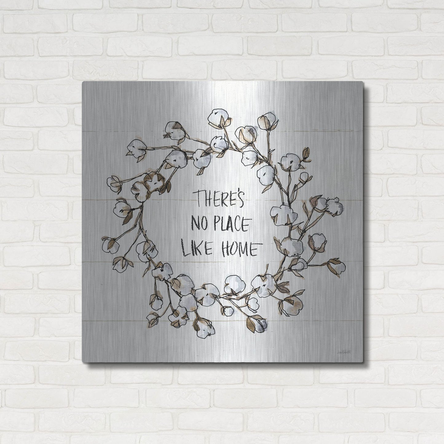 Luxe Metal Art 'Country Life VI' by Anne Tavoletti, Metal Wall Art,36x36