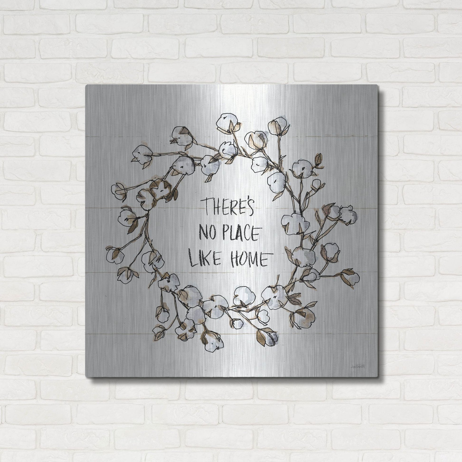 Luxe Metal Art 'Country Life VI' by Anne Tavoletti, Metal Wall Art,36x36