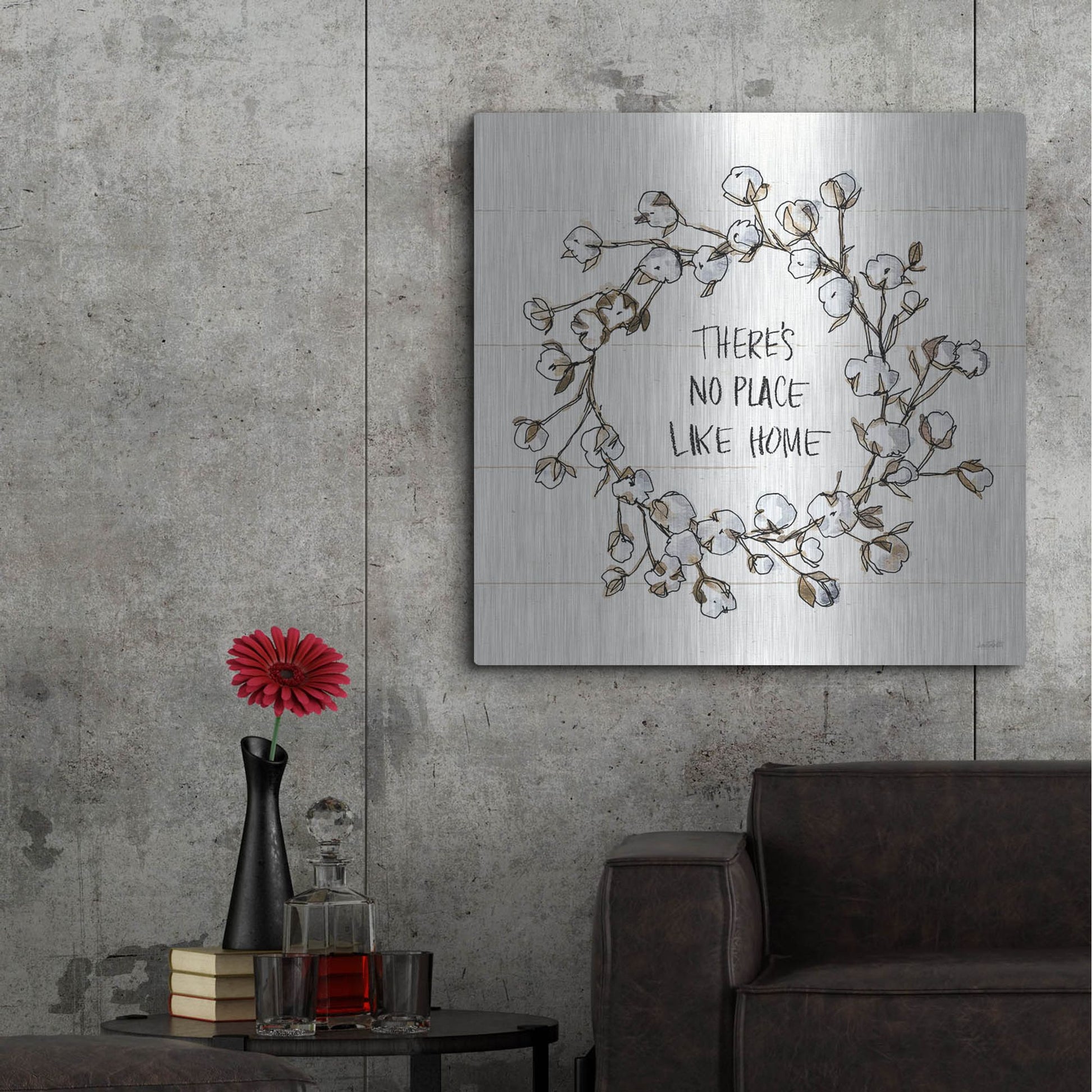 Luxe Metal Art 'Country Life VI' by Anne Tavoletti, Metal Wall Art,36x36