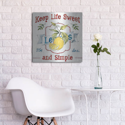 Luxe Metal Art 'Fruit Stand II' by Anne Tavoletti, Metal Wall Art,24x24