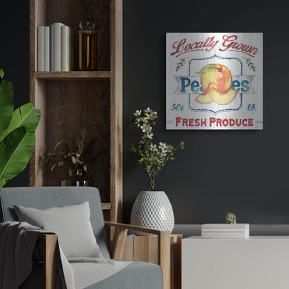 Luxe Metal Art 'Fruit Stand III' by Anne Tavoletti, Metal Wall Art,24x24
